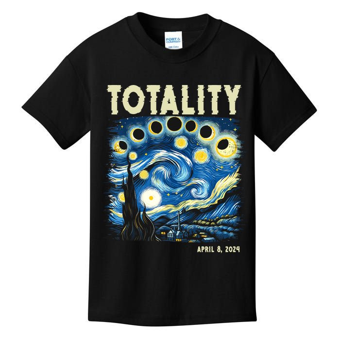 Totality Solar Eclipse 2024 Kids T-Shirt