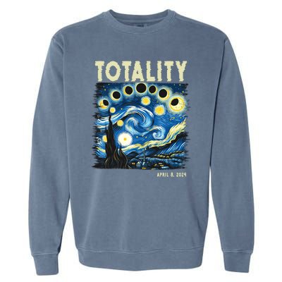 Totality Solar Eclipse 2024 Garment-Dyed Sweatshirt