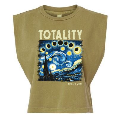 Totality Solar Eclipse 2024 Garment-Dyed Women's Muscle Tee