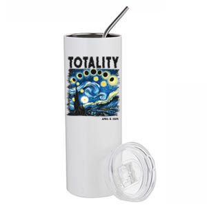 Totality Solar Eclipse 2024 Stainless Steel Tumbler