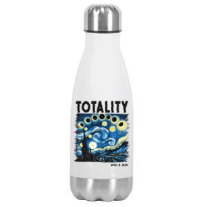 Totality Solar Eclipse 2024 Stainless Steel Insulated Water Bottle