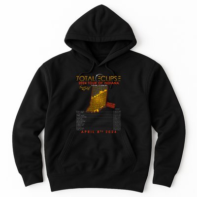 Total Solar Eclipse 2024 Of Indiana April 8th Hoodie