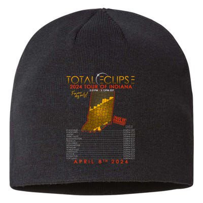 Total Solar Eclipse 2024 Of Indiana April 8th Sustainable Beanie