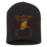 Total Solar Eclipse 2024 Of Indiana April 8th Short Acrylic Beanie