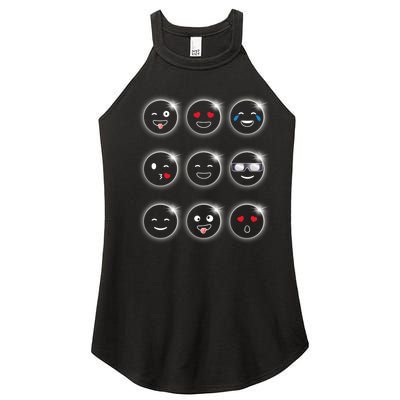 Total Solar Eclipse 04.08.2024 Silly Faces Funny Women’s Perfect Tri Rocker Tank