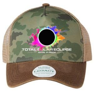 Total Solar Eclipse April 8 2024 Colorful Splash Totality Legacy Tie Dye Trucker Hat