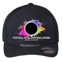 Total Solar Eclipse April 8 2024 Colorful Splash Totality Flexfit Unipanel Trucker Cap