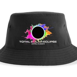 Total Solar Eclipse April 8 2024 Colorful Splash Totality Sustainable Bucket Hat