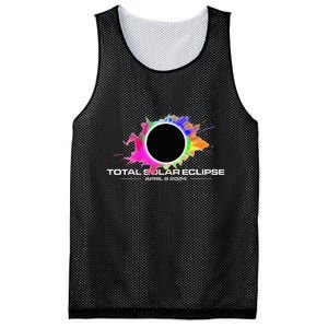 Total Solar Eclipse April 8 2024 Colorful Splash Totality Mesh Reversible Basketball Jersey Tank