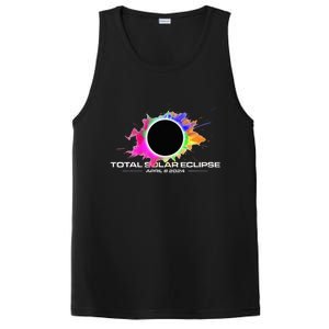 Total Solar Eclipse April 8 2024 Colorful Splash Totality PosiCharge Competitor Tank