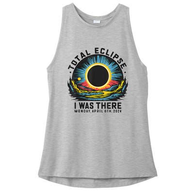 Total Solar Eclipse I Was There Monday Ladies PosiCharge Tri-Blend Wicking Tank