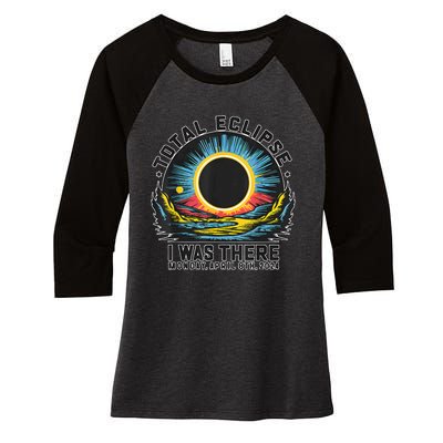 Total Solar Eclipse I Was There Monday Women's Tri-Blend 3/4-Sleeve Raglan Shirt