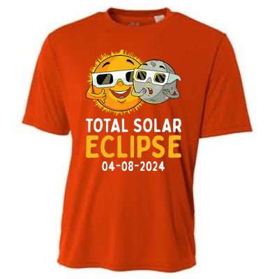 Total Solar Eclipse April 8 2024 Cooling Performance Crew T-Shirt