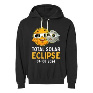 Total Solar Eclipse April 8 2024 Garment-Dyed Fleece Hoodie