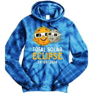 Total Solar Eclipse April 8 2024 Tie Dye Hoodie