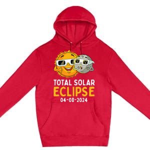 Total Solar Eclipse April 8 2024 Premium Pullover Hoodie