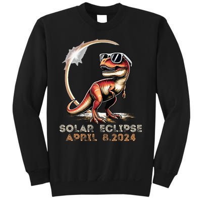 Total Solar Eclipse 4.08.24 Dinosaur Solar Eclipse 2024 Sweatshirt