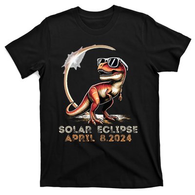 Total Solar Eclipse 4.08.24 Dinosaur Solar Eclipse 2024 T-Shirt