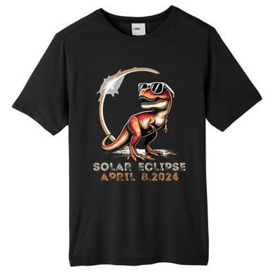 Total Solar Eclipse 4.08.24 Dinosaur Solar Eclipse 2024 Tall Fusion ChromaSoft Performance T-Shirt