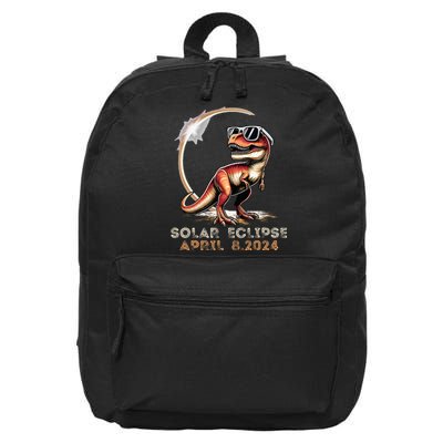 Total Solar Eclipse 4.08.24 Dinosaur Solar Eclipse 2024 16 in Basic Backpack