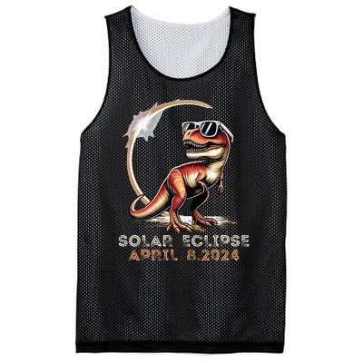 Total Solar Eclipse 4.08.24 Dinosaur Solar Eclipse 2024 Mesh Reversible Basketball Jersey Tank