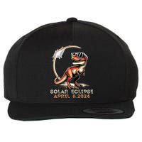 Total Solar Eclipse 4.08.24 Dinosaur Solar Eclipse 2024 Wool Snapback Cap
