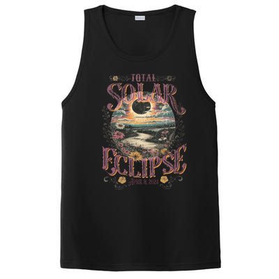 Total Solar Eclipse April 8 2024 Vintage Flowers Astrology PosiCharge Competitor Tank