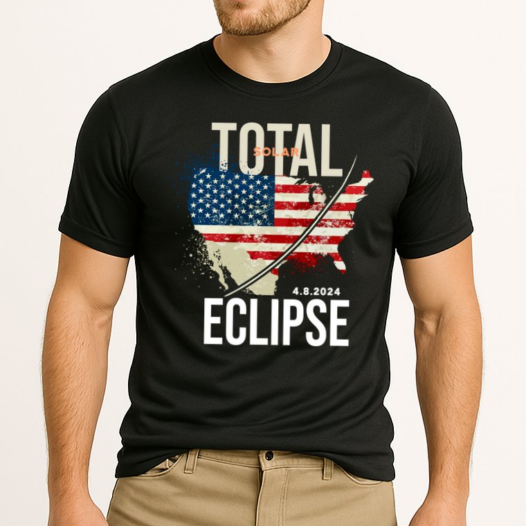 Total Solar Eclipse United States 4.8.2024 Performance Shirt