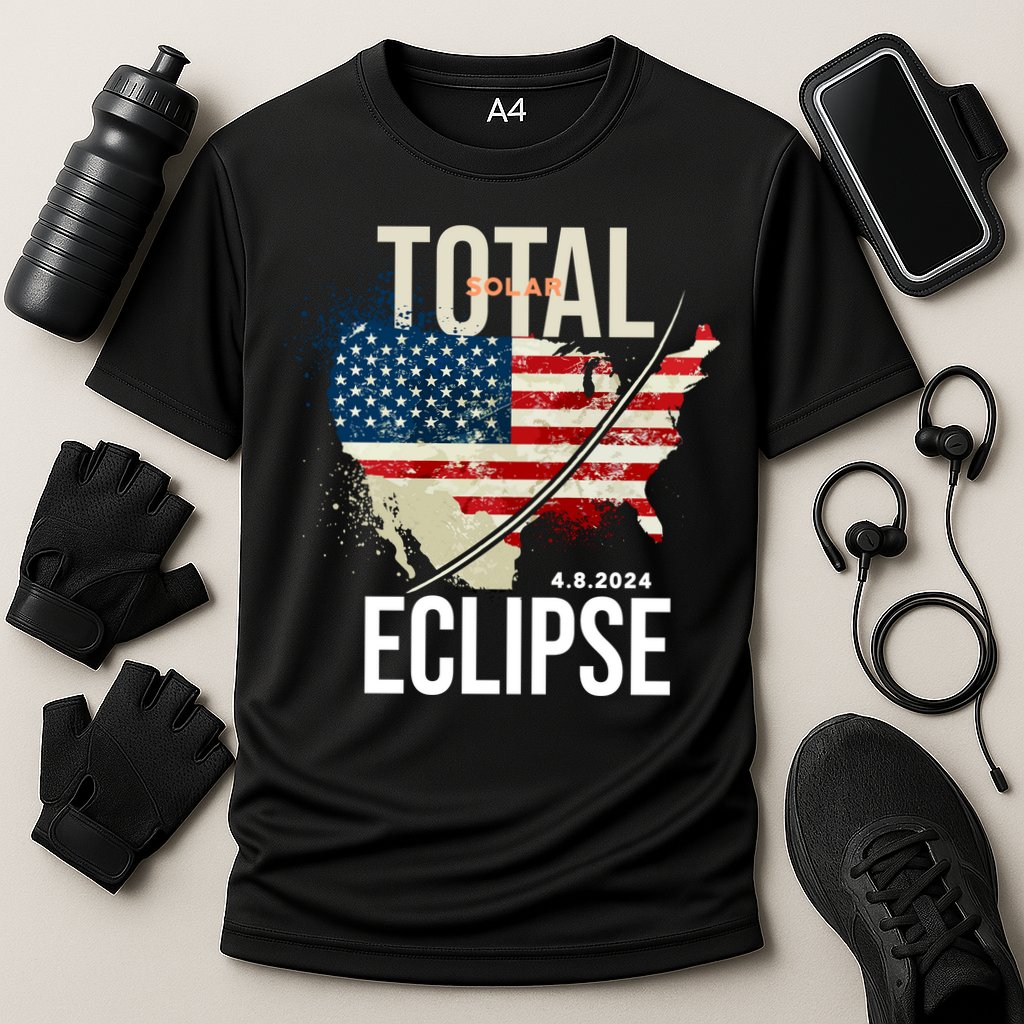 Total Solar Eclipse United States 4.8.2024 Performance Shirt
