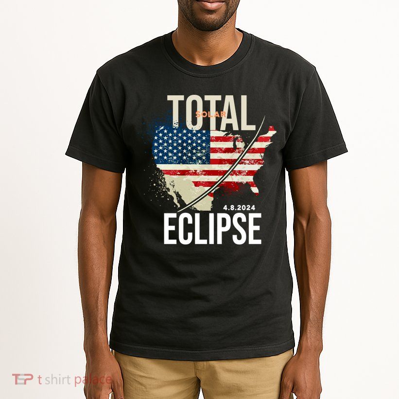 Total Solar Eclipse United States 4.8.2024 Tall T-Shirt