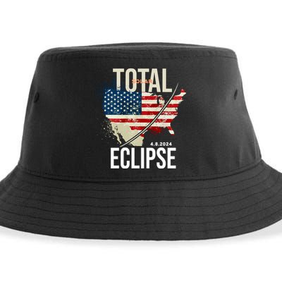 Total Solar Eclipse United States 4.8.2024 Sustainable Bucket Hat