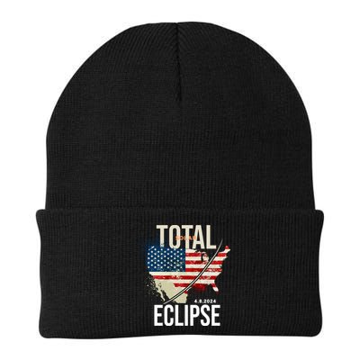 Total Solar Eclipse United States 4.8.2024 Knit Cap Winter Beanie