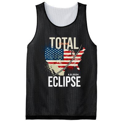 Total Solar Eclipse United States 4.8.2024 Mesh Reversible Basketball Jersey Tank