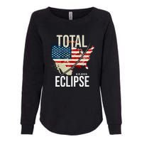 Total Solar Eclipse United States 4.8.2024 Womens California Wash Sweatshirt