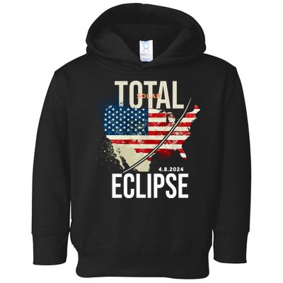 Total Solar Eclipse United States 4.8.2024 Toddler Hoodie