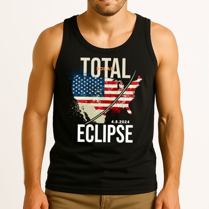 Total Solar Eclipse United States 4.8.2024 Tank Top