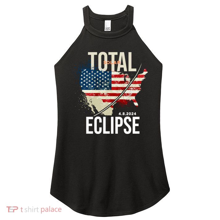 Total Solar Eclipse United States 4.8.2024 Women's Perfect Tri Rocker Tank