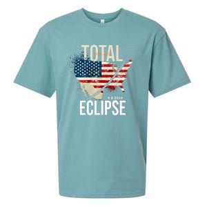 Total Solar Eclipse United States 4.8.2024 Sueded Cloud Jersey T-Shirt