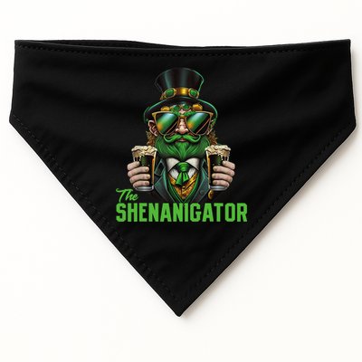 The Shenanigator, Funny Shenanigans Design For St Paddys Day USA-Made Doggie Bandana