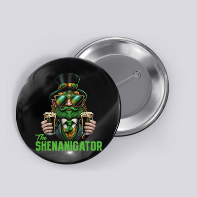 The Shenanigator, Funny Shenanigans Design For St Paddys Day Button