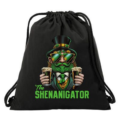 The Shenanigator, Funny Shenanigans Design For St Paddys Day Drawstring Bag