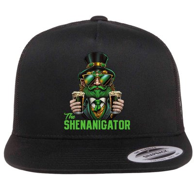 The Shenanigator, Funny Shenanigans Design For St Paddys Day Flatbill Hat