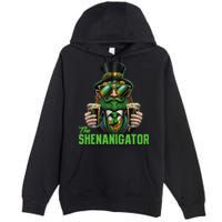 The Shenanigator, Funny Shenanigans Design For St Paddys Day Premium Pullover Hoodie