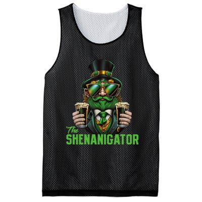 The Shenanigator, Funny Shenanigans Design For St Paddys Day Mesh Reversible Basketball Jersey Tank