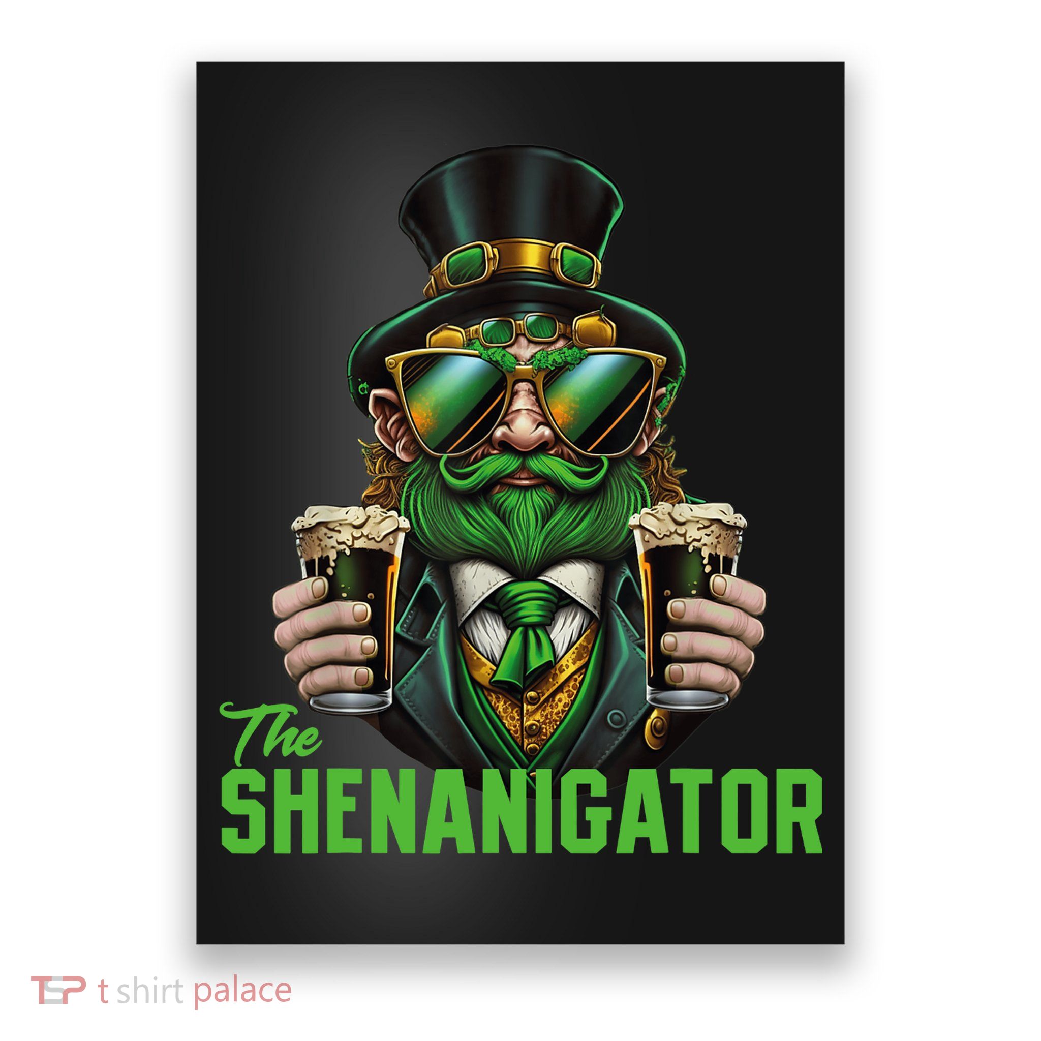 The Shenanigator, Funny Shenanigans Design For St Paddys Day Poster