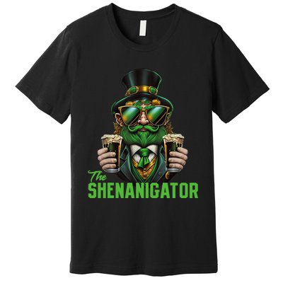 The Shenanigator, Funny Shenanigans Design For St Paddys Day Premium T-Shirt