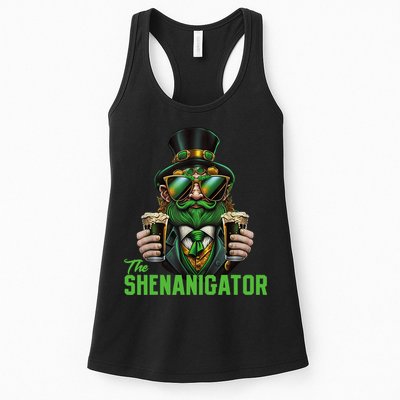 The Shenanigator, Funny Shenanigans Design For St Paddys Day Womens Tank Top