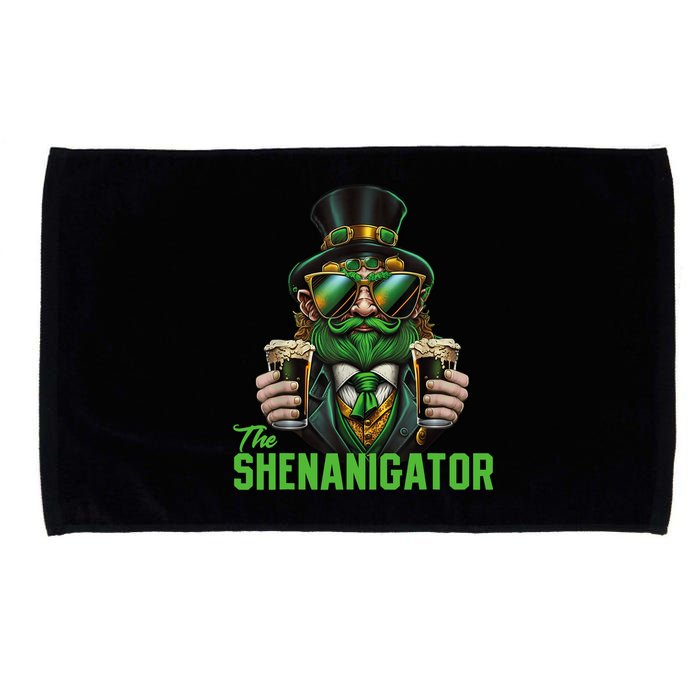 The Shenanigator, Funny Shenanigans Design For St Paddys Day Microfiber Hand Towel
