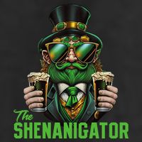 The Shenanigator, Funny Shenanigans Design For St Paddys Day Microfiber Hand Towel