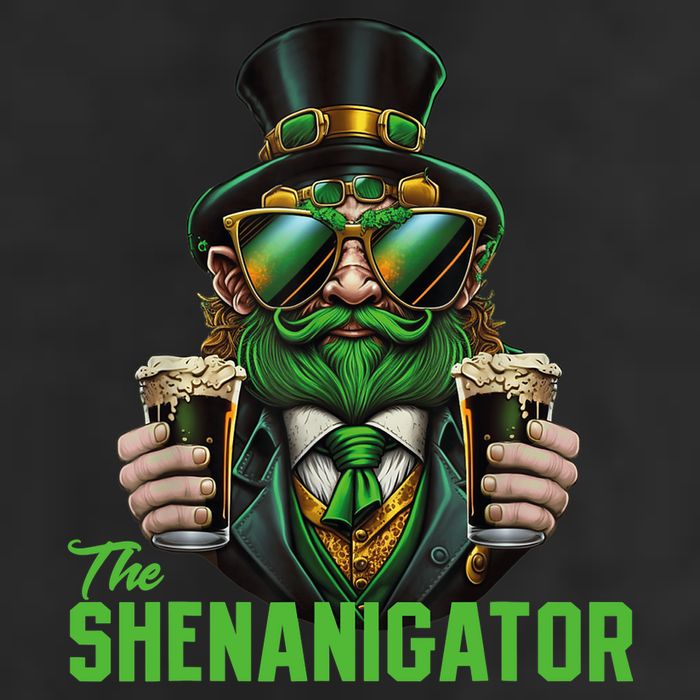 The Shenanigator, Funny Shenanigans Design For St Paddys Day Microfiber Hand Towel